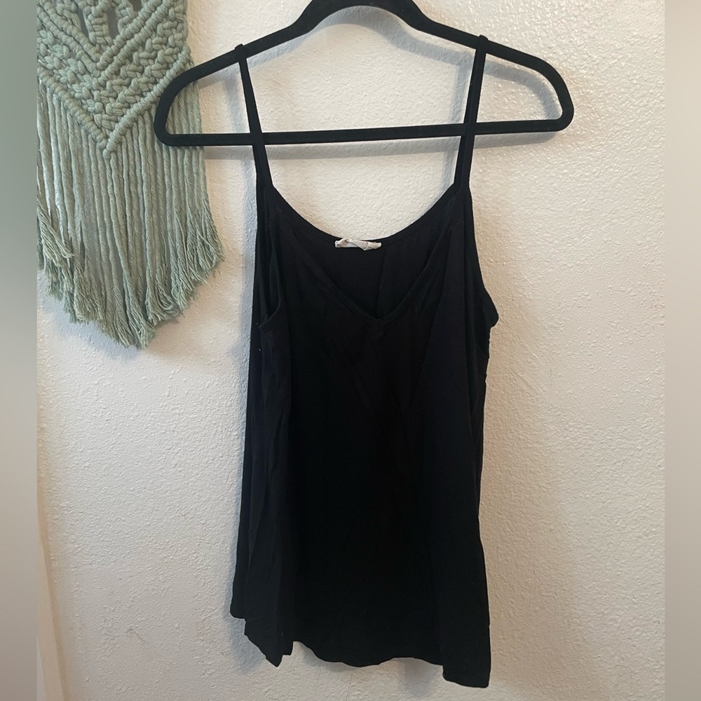 🍓3/$15 Carly Jean Black Women's V-Neck Camisole Tank Top